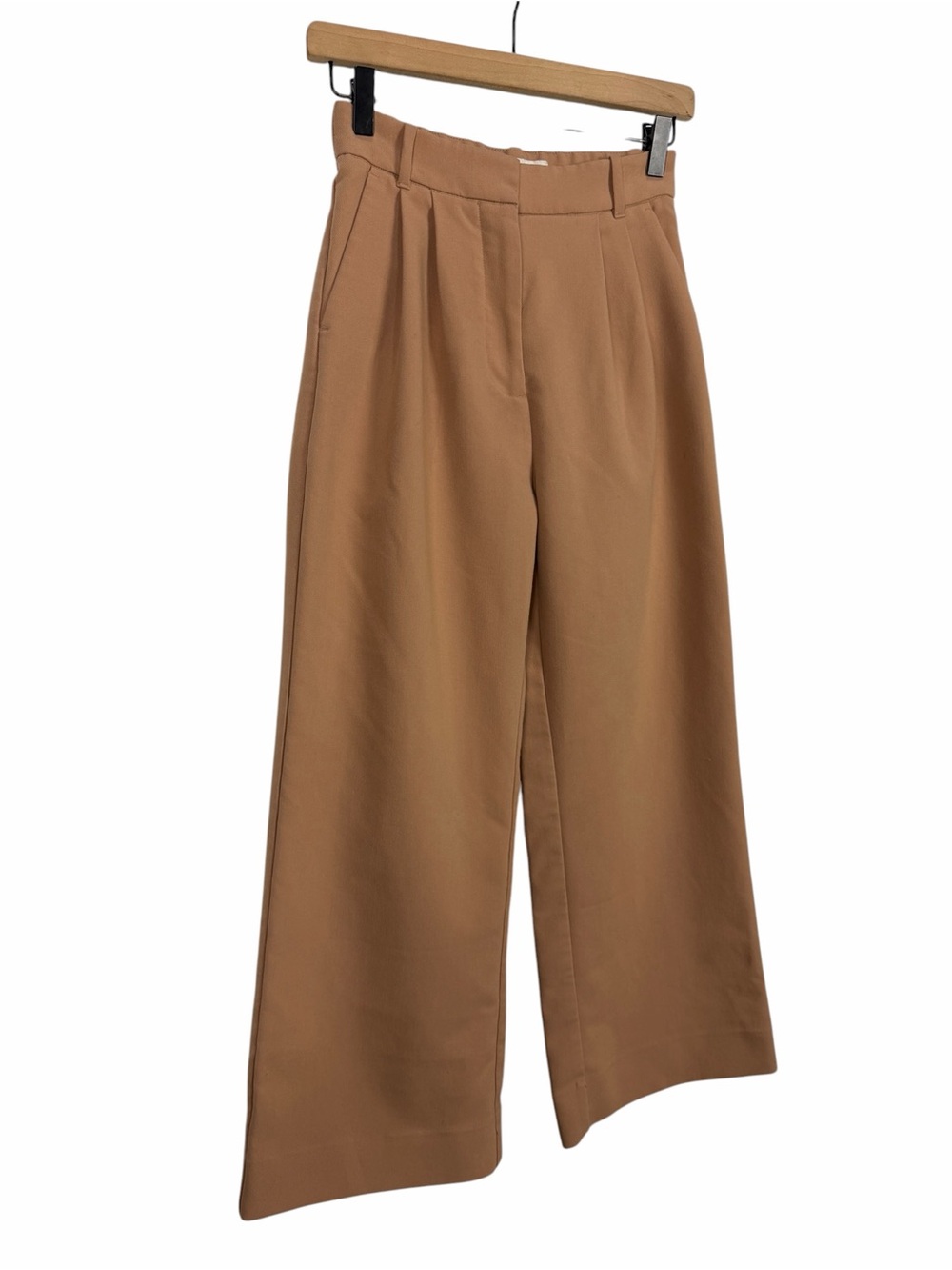 Abercrombie & Fitch Sloane Wide Leg Pants High Rise Tan Size 0XS - Picture 4 of 8